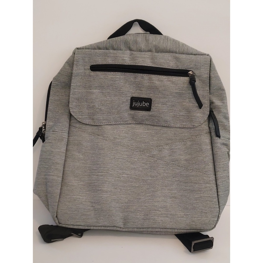 Jujube ju‎ ju be Unisex Large Size Diaper Baby Bag Grey lightweight EUC